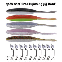 Fishing Kit Set Offset Worm/Jig Head Hook Fishinghook With Soft-Soft Bait Kits-Bargain Bait Box-kit 2-Bargain Bait Box