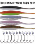Fishing Kit Set Offset Worm/Jig Head Hook Fishinghook With Soft-Soft Bait Kits-Bargain Bait Box-kit 3-Bargain Bait Box