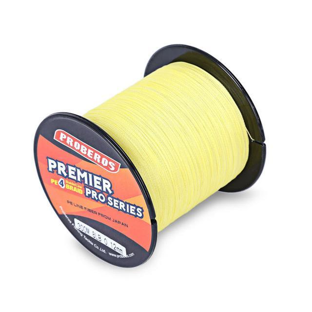 Fishing Line 300M Floating Line Durable Pe 4 Strands Braided Wires Fishing-Shenzhen Outdoor Fishing Tools Store-Yellow-0.4-Bargain Bait Box