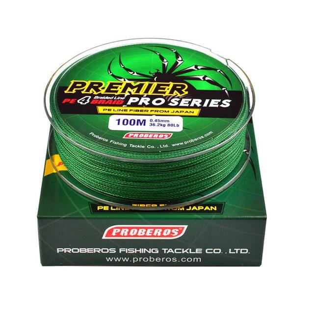 Fishing Lines 100M 10-80Lb Super Strong Dyneema Spectra Extreme Sea Braided-Profession Accessories Store-Green-0.8-Bargain Bait Box