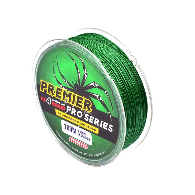 Fishing Lines 100M 10-80Lb Super Strong Dyneema Spectra Extreme Sea Braided-Profession Accessories Store-Yellow-0.8-Bargain Bait Box