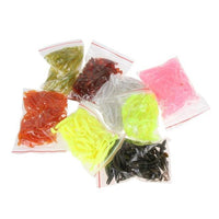 Fishing Lure 35-50Pcs/Set Spoon Soft Worm Jigging Lure With 10Lead Jig Head-easygoing4-style B-Bargain Bait Box