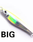 Fishing Lure 4.9G 7.2G Metal Jig Spoon Lure Spinner Metal Jigging Shore Cast-haofishing Store-yellow big-Bargain Bait Box