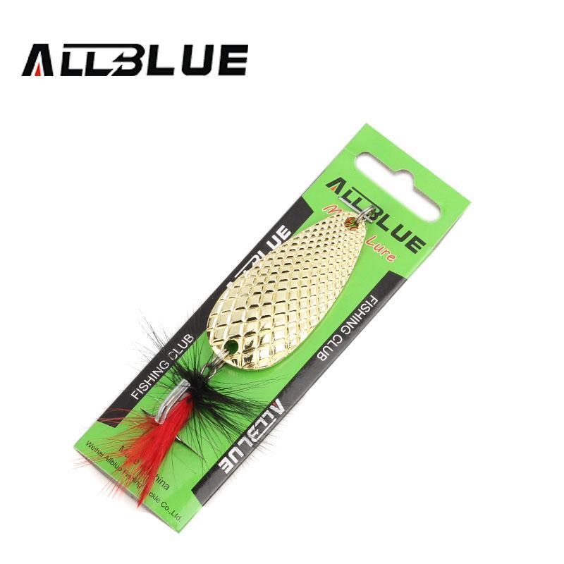 Fishing Lure Allblue Spoon Bait 24G 6Cm Artificial Lures Spinner Lure Metal Bait-allblue Official Store-Black-Bargain Bait Box