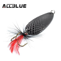Fishing Lure Allblue Spoon Bait 24G 6Cm Artificial Lures Spinner Lure Metal Bait-allblue Official Store-Black-Bargain Bait Box