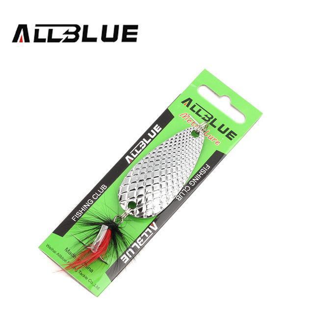 Fishing Lure Allblue Spoon Bait 24G 6Cm Artificial Lures Spinner Lure Metal Bait-allblue Official Store-Silver-Bargain Bait Box