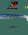 Fishing Lure Soft Bait 10Pcs Leurre Souple 6Cm/2.5G Flk Minnow 2.4" Esfishing-Esfishing-CA15DC-Bargain Bait Box