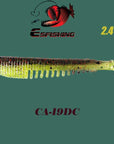 Fishing Lure Soft Bait 10Pcs Leurre Souple 6Cm/2.5G Flk Minnow 2.4" Esfishing-Esfishing-CA19DC-Bargain Bait Box