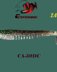 Fishing Lure Soft Bait 10Pcs Leurre Souple 6Cm/2.5G Flk Minnow 2.4" Esfishing-Esfishing-CA59DC-Bargain Bait Box