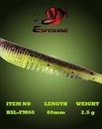 Fishing Lure Soft Bait 10Pcs Leurre Souple 6Cm/2.5G Flk Minnow 2.4" Esfishing-Esfishing-PA12-Bargain Bait Box