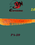 Fishing Lure Soft Bait 10Pcs Leurre Souple 6Cm/2.5G Flk Minnow 2.4" Esfishing-Esfishing-PA29-Bargain Bait Box