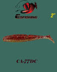 Fishing Lure Soft Bait Silicone Bait 12Pcs 50Mm/1.2G Esfishing Easy-Esfishing-CA77DC-Bargain Bait Box