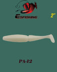 Fishing Lure Soft Bait Silicone Bait 12Pcs 50Mm/1.2G Esfishing Easy-Esfishing-PA12-Bargain Bait Box