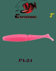 Fishing Lure Soft Bait Silicone Bait 12Pcs 50Mm/1.2G Esfishing Easy-Esfishing-PA24-Bargain Bait Box