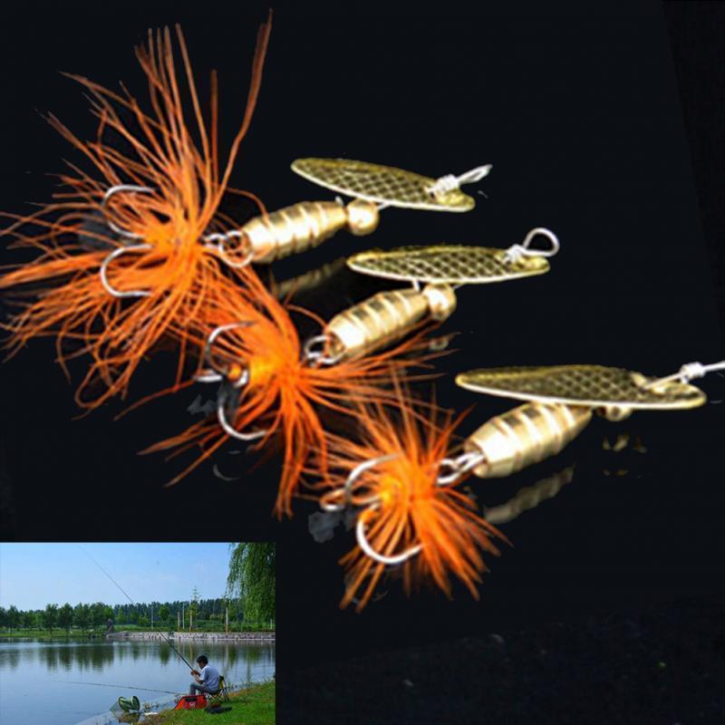 Fishing Lure Spoon Bait Ideal For Bass Trout Perch Pike Rotating Fishing With-A_yaya Outdoor Entermaint Store-Bargain Bait Box
