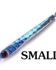 Fishing Lures 3.8G 5G Metal Jig Spoon Lure Spinner Metal Jigging Shore Cast Iron-haofishing Store-blue samll-Bargain Bait Box