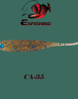 Fishing Lures Shad Soft Crankbait Bait Tackle 10Pcs 7Cm/2.8G Esfishing T-Esfishing-CA35-Bargain Bait Box