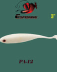 Fishing Lures Shad Soft Crankbait Bait Tackle 10Pcs 7Cm/2.8G Esfishing T-Esfishing-PA12-Bargain Bait Box