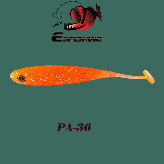 Fishing Lures Shad Soft Crankbait Bait Tackle 10Pcs 7Cm/2.8G Esfishing T-Esfishing-PA36-Bargain Bait Box