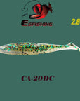 Fishing Lures Soft Lure 6Pcs Esfishing Easy Shiner 2.8"Pesca Leurre Souple-Esfishing Lure Store-CA20DC-Bargain Bait Box