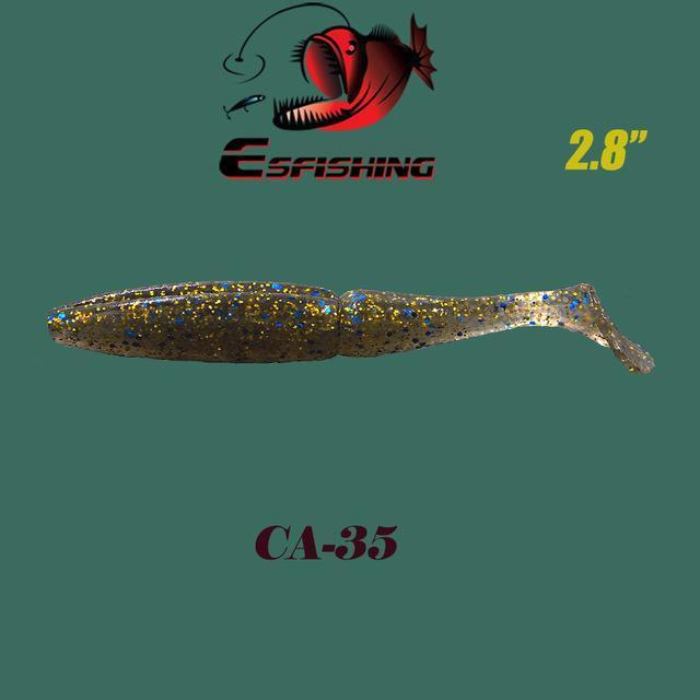 Fishing Lures Soft Lure 6Pcs Esfishing Easy Shiner 2.8&quot;Pesca Leurre Souple-Esfishing Lure Store-CA35-Bargain Bait Box
