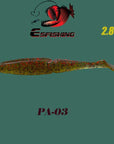 Fishing Lures Soft Lure 6Pcs Esfishing Easy Shiner 2.8"Pesca Leurre Souple-Esfishing Lure Store-PA03-Bargain Bait Box