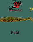 Fishing Lures Soft Lure 6Pcs Esfishing Easy Shiner 2.8"Pesca Leurre Souple-Esfishing Lure Store-PA19-Bargain Bait Box