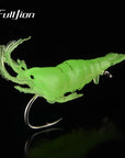 Fishing Lures Wobbler Shrimp Simulation Soft Prawn Luminous Lure With Hooks-Ali Fishing Store-Green-Bargain Bait Box