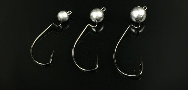 Fishing Mustad Hook Jig Head Sharp Original Color Worm Crank Fishhook-Even Sports-S1 S2 S3-Bargain Bait Box
