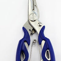 Fishing Plier Stainles Steel Fishing Fish Tackle Lure Hook Remover Line Cutter-Fishing Pliers-Bargain Bait Box-Blue-Bargain Bait Box