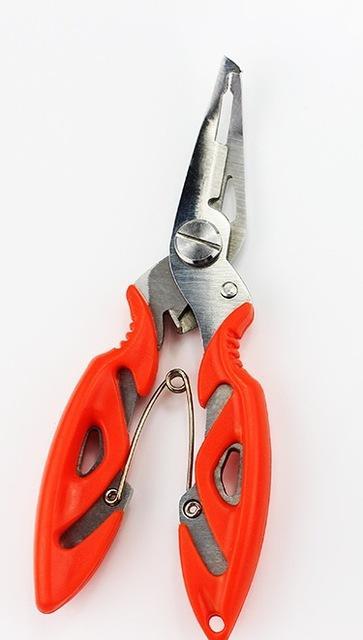 Fishing Plier Stainles Steel Fishing Fish Tackle Lure Hook Remover Line Cutter-Fishing Pliers-Bargain Bait Box-Red-Bargain Bait Box