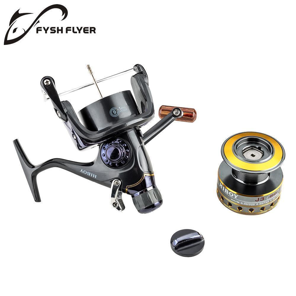 Fishing Reel Spinning Carp Reel Wooden Handle Front And Rear Carbon Drags Max-FyshFlyer Fishing Tackle Co.,Ltd-2000 Series-Bargain Bait Box