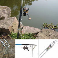 Fishing Rod Pole Holder Stainless Steel Automatic Fishing Rod Mount Spring-Automatic Fishing Rods-Misaka's Outdoor Store-Bargain Bait Box