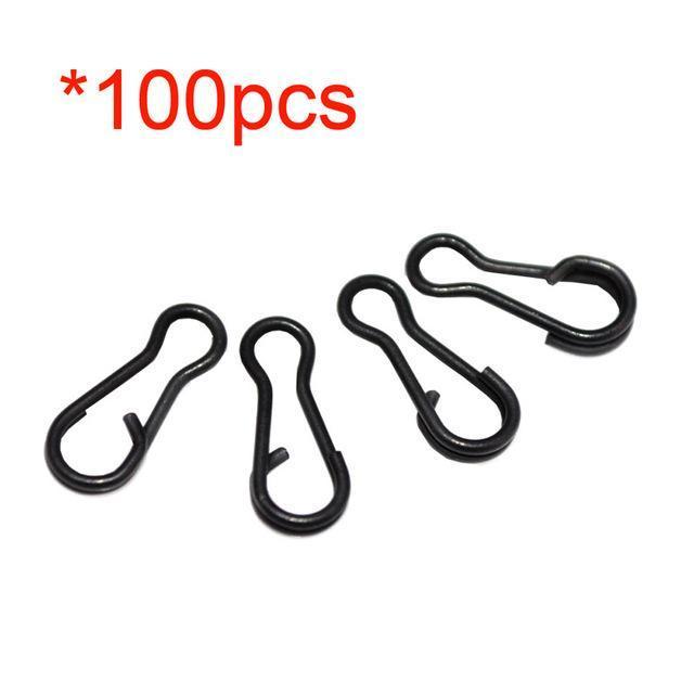 Fishing Snap Clips Speed Links Swivel Quick Change Fishing Hook Snap Carp-hirisi Official Store-AG039x100-Bargain Bait Box