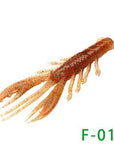 Fishing Soft Shake Shrimp 3.5 Inches Bait 3 Piece/Bag For Bass Fishing Sft-Craws-Bargain Bait Box-F013-Bargain Bait Box