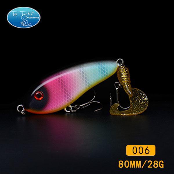 Fishing Tackle Wholesale Fishing Lure Jerk Bait Little Darling (80Mm 28G)-With-TOP TACKLE INDUSTRIES-80mm soft tail 006-Bargain Bait Box