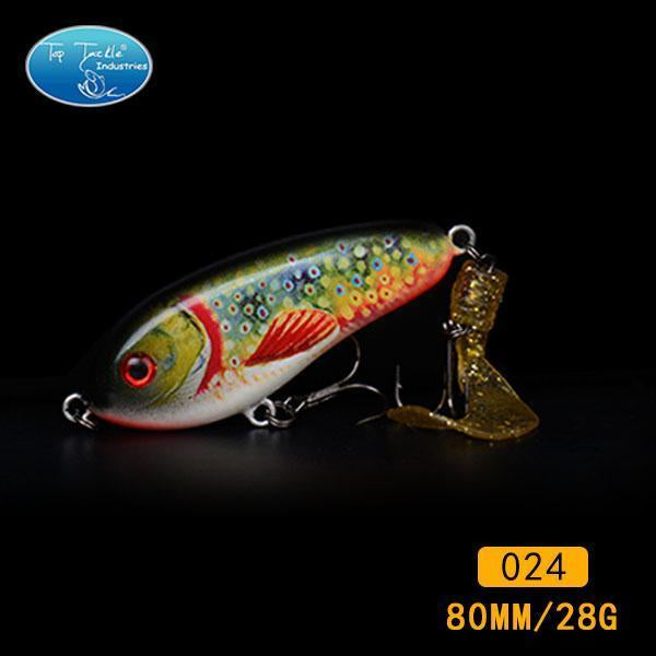 Fishing Tackle Wholesale Fishing Lure Jerk Bait Little Darling (80Mm 28G)-With-TOP TACKLE INDUSTRIES-80mm soft tail 024-Bargain Bait Box