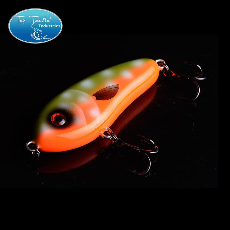 Fishing Tackle Wholesale Fishing Lure Jerk Bait Little Darling 80Mm -With 2-TOP TACKLE INDUSTRIES-2 hooks 80mm 001-Bargain Bait Box