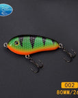 Fishing Tackle Wholesale Fishing Lure Jerk Bait Little Darling 80Mm -With 2-TOP TACKLE INDUSTRIES-2 hooks 80mm 002-Bargain Bait Box