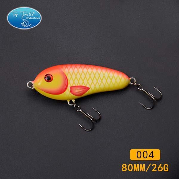 Fishing Tackle Wholesale Fishing Lure Jerk Bait Little Darling 80Mm -With 2-TOP TACKLE INDUSTRIES-2 hooks 80mm 004-Bargain Bait Box