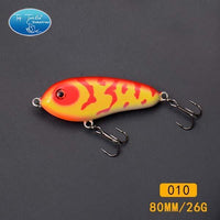 Fishing Tackle Wholesale Fishing Lure Jerk Bait Little Darling 80Mm -With 2-TOP TACKLE INDUSTRIES-2 hooks 80mm 010-Bargain Bait Box