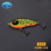 Fishing Tackle Wholesale Fishing Lure Jerk Bait Little Darling 80Mm -With 2-TOP TACKLE INDUSTRIES-2 hooks 80mm 014-Bargain Bait Box