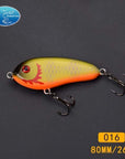 Fishing Tackle Wholesale Fishing Lure Jerk Bait Little Darling 80Mm -With 2-TOP TACKLE INDUSTRIES-2 hooks 80mm 016-Bargain Bait Box