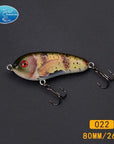Fishing Tackle Wholesale Fishing Lure Jerk Bait Little Darling 80Mm -With 2-TOP TACKLE INDUSTRIES-2 hooks 80mm 022-Bargain Bait Box