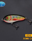 Fishing Tackle Wholesale Fishing Lure Jerk Bait Little Darling 80Mm -With 2-TOP TACKLE INDUSTRIES-2 hooks 80mm 024-Bargain Bait Box