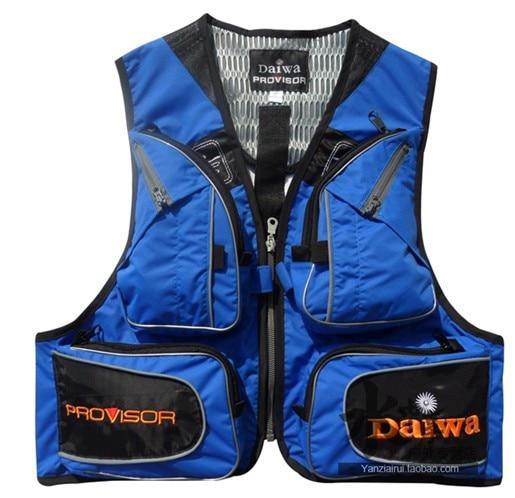 Fishing Vest Mens Outdoor Multi Pocket Fishing Clothes Male Vest-Fishing Vests-Lifesaving house Store-Blue-S-Bargain Bait Box