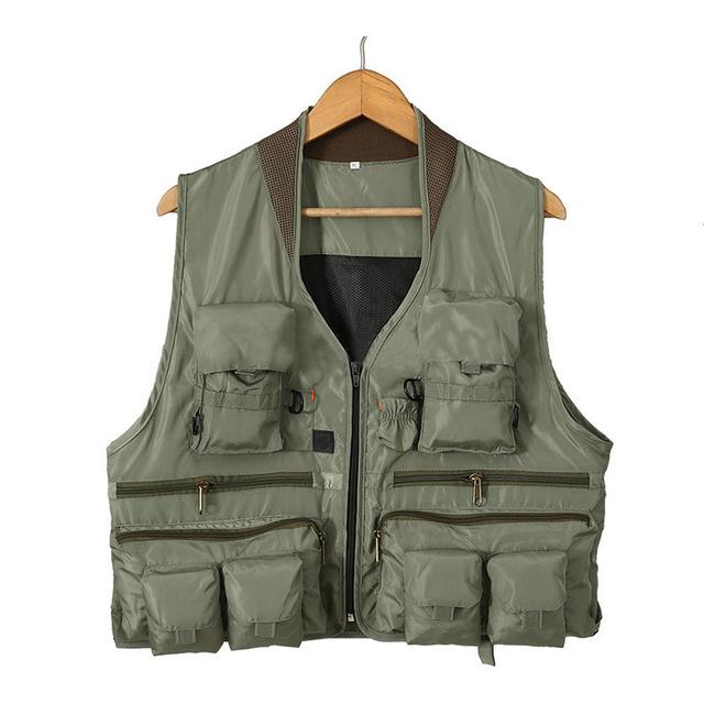 Bargain Bait Box Fishing Vest Quick Dry Breathable Material Green / L