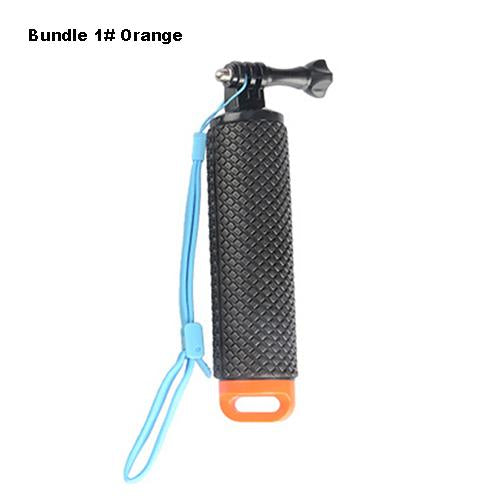 Floating Hand Grip Pole Handle Selfie Stick For Action Camera-Underwater Cameras-Bargain Bait Box-Orange-Bargain Bait Box