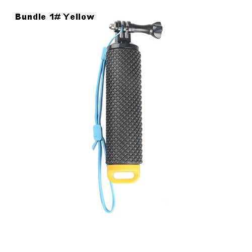 Floating Hand Grip Pole Handle Selfie Stick For Action Camera-Underwater Cameras-Bargain Bait Box-Yellow-Bargain Bait Box