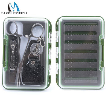Fly Fishing Tool Kit With Waterproof Box Stream Forceps & Retractor & Nipper&Fly-Fishing Tool Combos-Bargain Bait Box-1 box and 4 tools-Bargain Bait Box